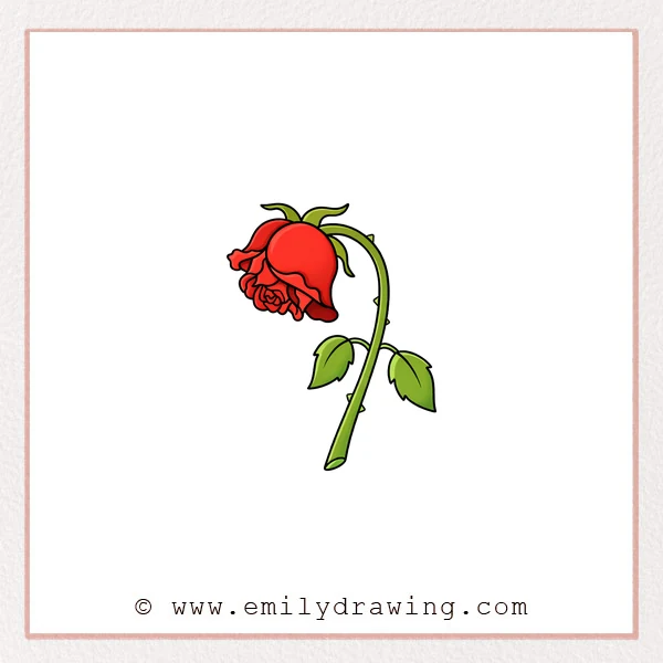 Preview of Dead Rose drawing